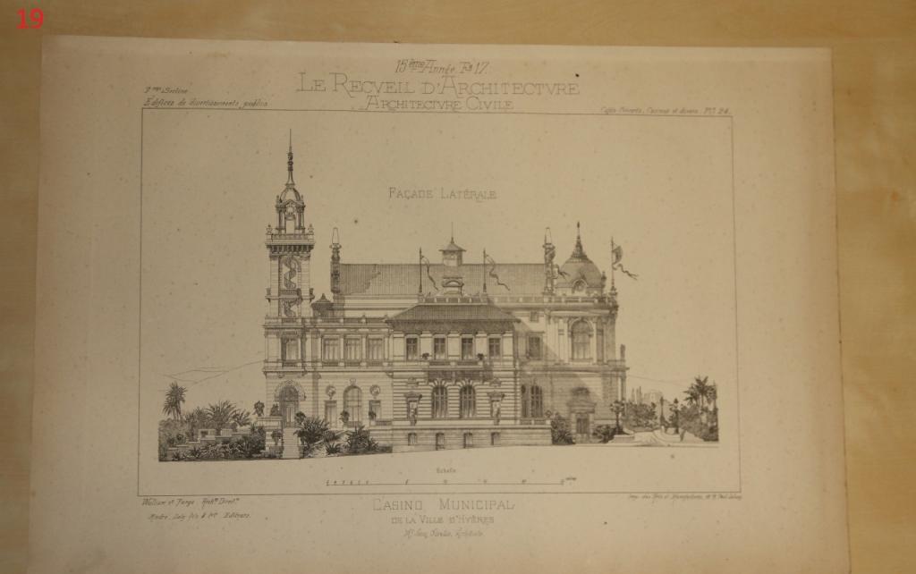 Литография 19 века, Оригинал Франция. Бол. Формат. Лист №19.