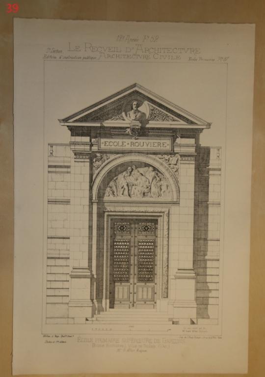 Литография 19 века, Оригинал Франция. Бол. Формат. Лист №39.