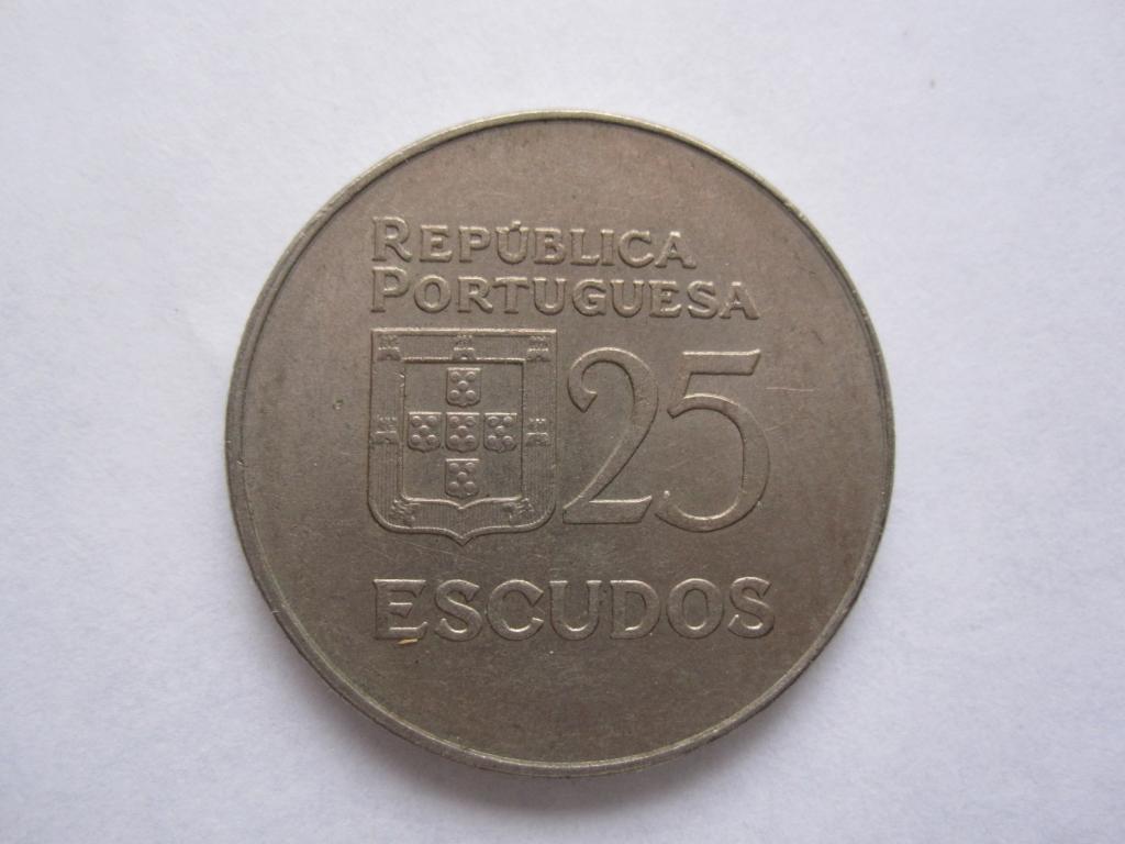 Португалия 25 эскудо 1977г.
