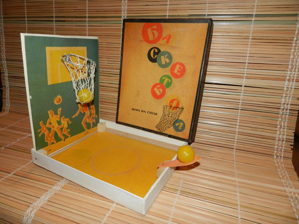 ИГРА НА СТОЛЕ. "БАСКЕТБОЛ". (РЕДКИЙ-СОХРАННОСТЬ) СССР 1964 год.