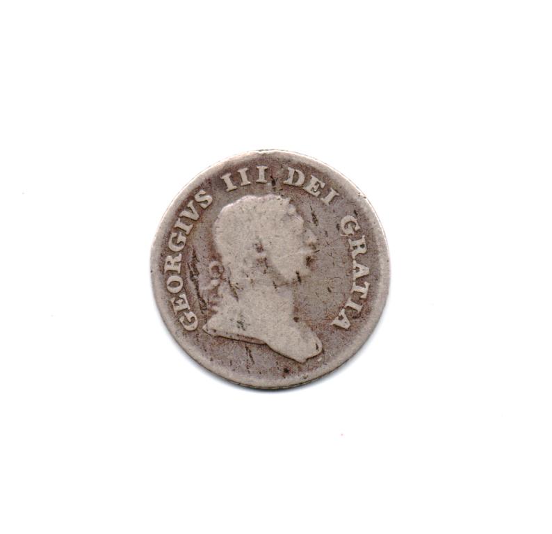 ВЕЛИКОБРИТАНИЯ 5 ПЕНСОВ 1805г.СЕРЕБРО. РЕДКАЯ!!! ОРИГИНАЛ.