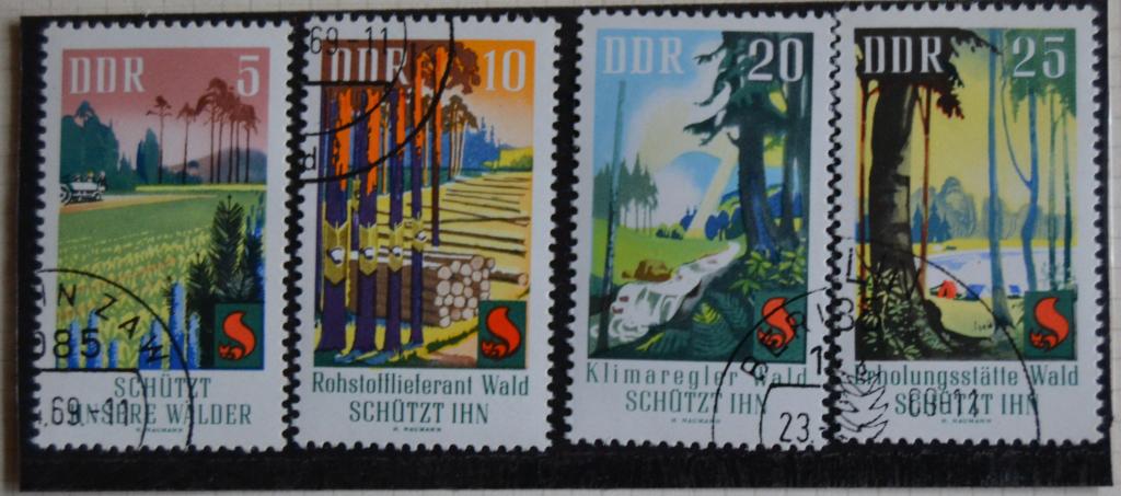 ГДР 1969 Берегите лес от пожара 4 м Mi 1462/65