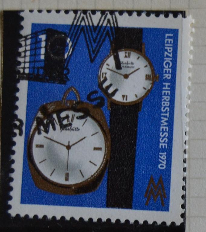 ГДР 1970 Лейпцигская осенняя ярмарка (30.8-6.9) М: 1601 ЧАСЫ