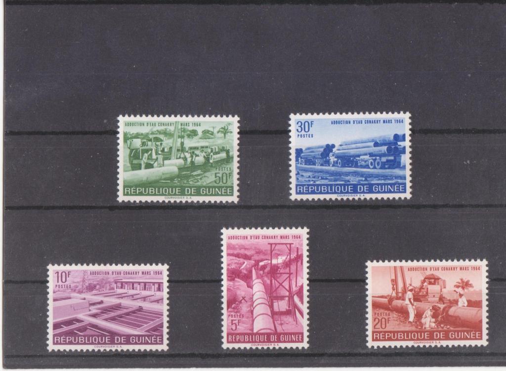 Гвинея 1964 г. Строительство водопровода  MNH