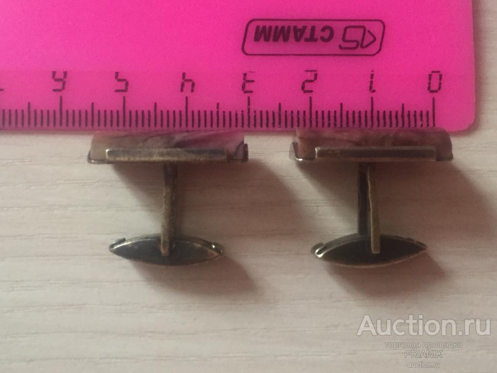 ЗАПОНКИ СССР серебро звезда 875 проба Камень