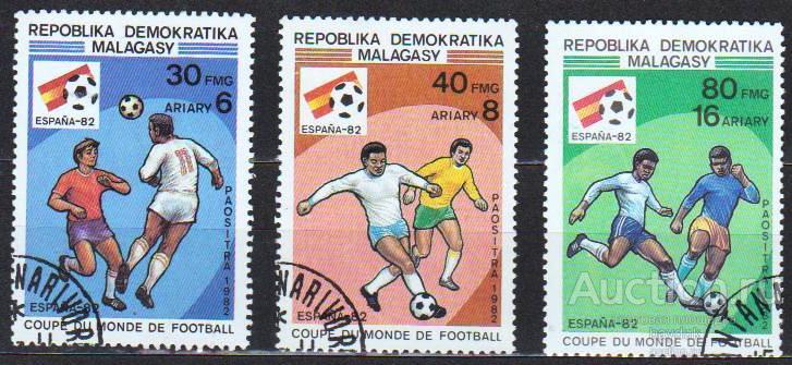 Футбол Чемпионат мира 1982 года Мадагаскар 3 марки