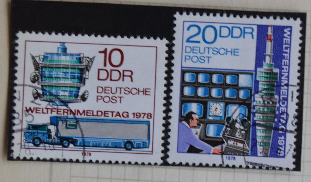 ГДР 1978 M# 2316-2317 MNH ** радио и телевидение