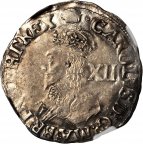 АНГЛИЯ ШИЛЛИНГ (1636-38) КАРЛ I NGC VF-35
