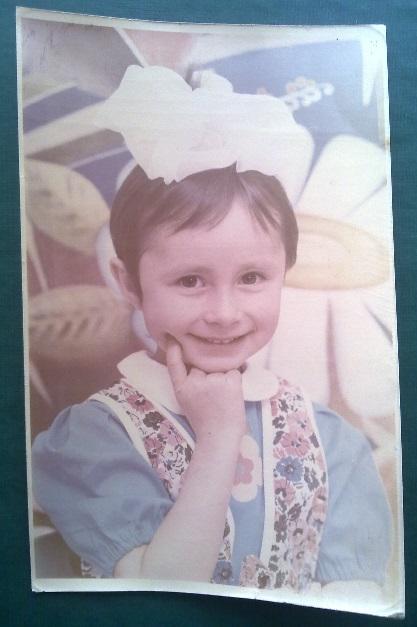 Советский быт Дети девочка мода одежда 18 х 11,5 см