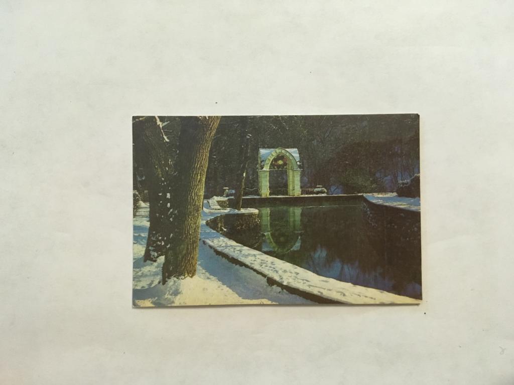 Календарь. Кисловодск. Зеркальный пруд. 1987. Карманный календарик. Календарик. Карманный календарь