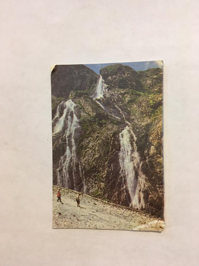 Календарь. Горные водопады. 1987. Гаврилова. Карманный календарик. Календарик. Карманный календарь