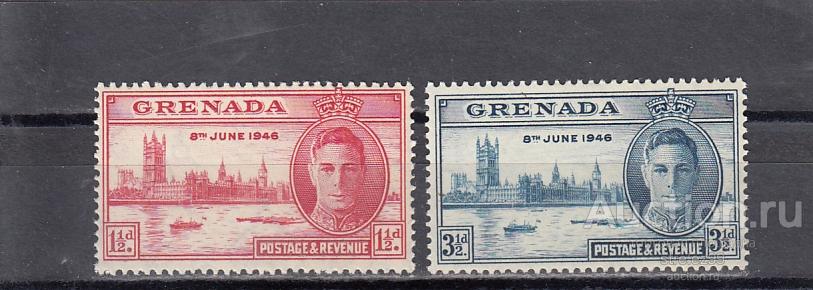 GRENADA  ГРЕНАДА   Победа Георг VI Пара 1946 Сост** MNH