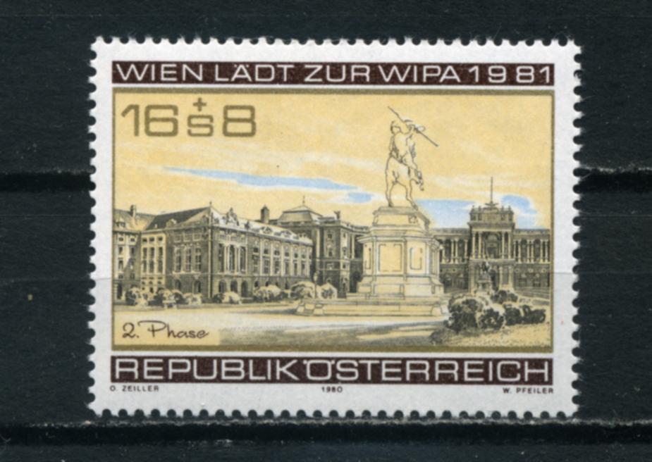 Австрия. Международная филателистическая выставка WIPA. Серия 1 марка. 1980.**