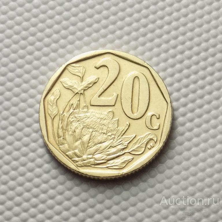 ЮАР 20 центов 2004 года (4627х)