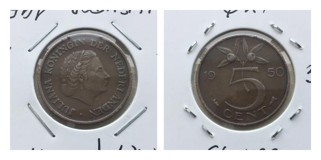 Нидерланды, 5 центов 1950 г.