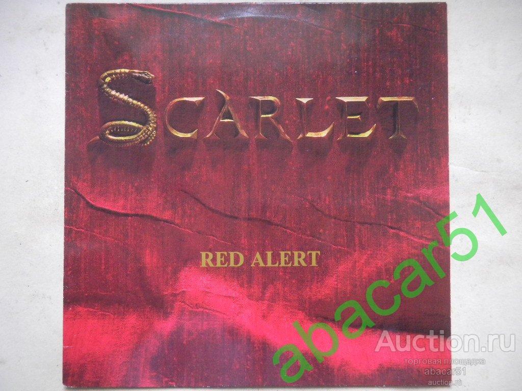 SCARLET Red Alert GERMANY. HELLHOUND 1989 год LP* ORIGINAL EX+/EX++.