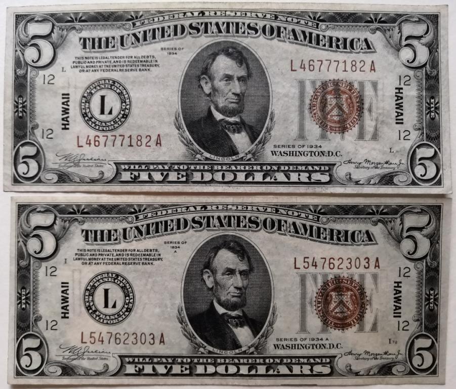Сколько 65 долларов. 5 Долларов. Доллары 1934 года. Пять долларов США. 5 Долларов 1934 США.