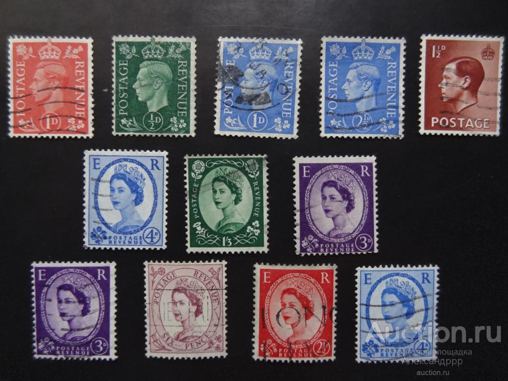 Великобритания Post  Revenue подборка 12 марок