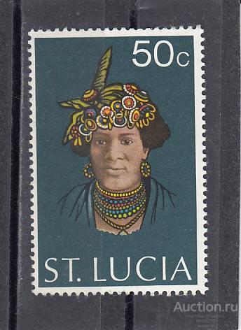 ST.LUCIA  Аборигены № 325  1973  Сост**