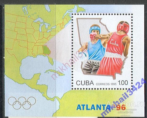 М0123 Спорт Олимпиада Олимпийские игры Бокс 1995 Куба Блок **