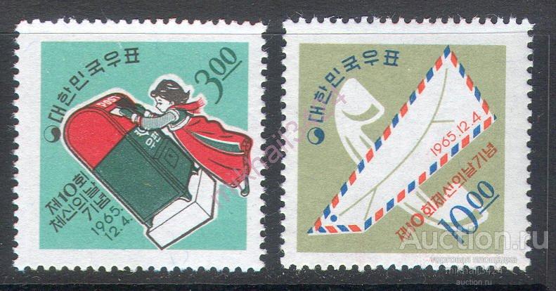 С1589 ✅ Почта Связь Коммуникации 1965 Южная Корея 2м п/с ** 12МЕ