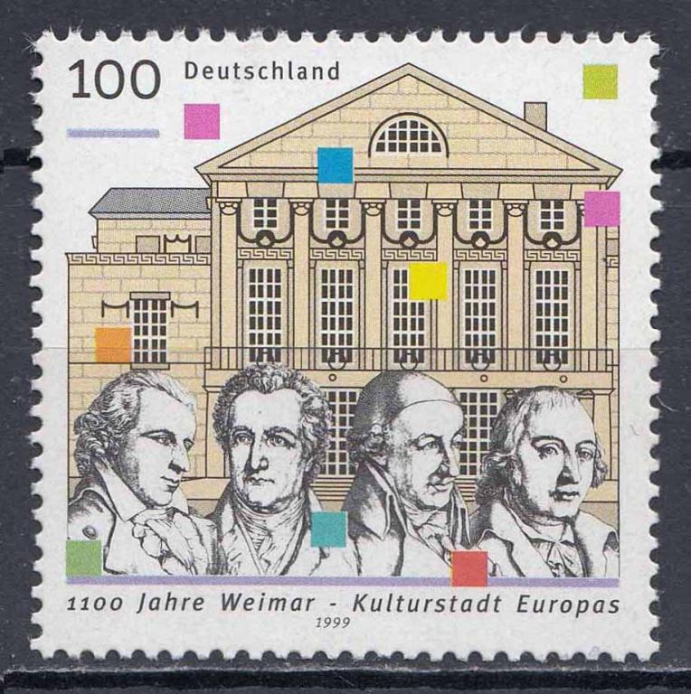 Германия, 1999, Поэты, Гете, Шиллер