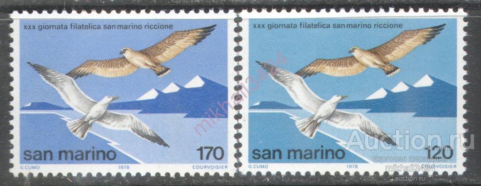 2972 Фауна Птицы Филвыставка 1978 Сан-Марино 2м п/с **