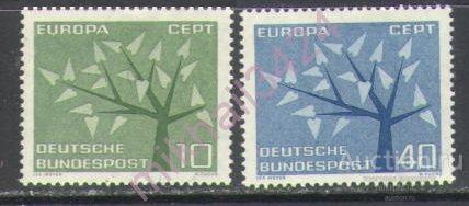 Ф0142 ✅ Омнибус Европа СЕПТ Europa CEPT 1962 ФРГ Западная Германия 2м п/с **
