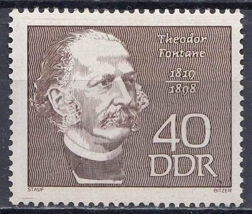 ГДР, 1969, Поэты, Писатели, Фонтане