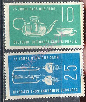 Д0176 ✅ Стекло Физика Электричество 1959 ГДР Восточная Германия 2м п/с ** 2,6МЕ
