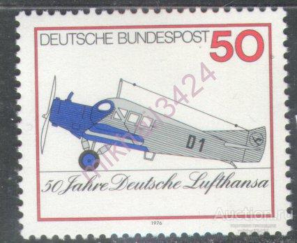 Ф0371 Транспорт Авиация Самолеты 1976 ФРГ Западная Германия 1м п/с **