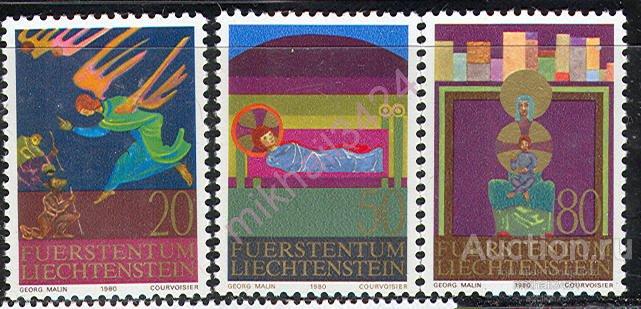 Р1983 Рождество Религия Праздники Христианство 1980 Лихтенштейн 3м п/с **