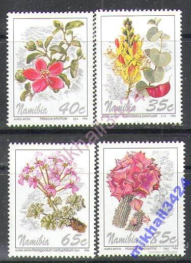 М0175 Флора Цветы Кактусы Растения 1994 Намибия 4м п/с **