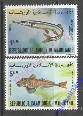 М1041 Морская Фауна Рыбы 1979 Мавритания 2м п/с **