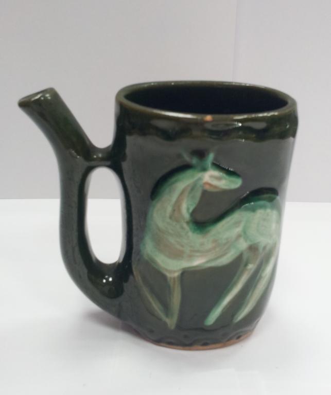 Кружка Поильник Косуля УЗССР фарфор