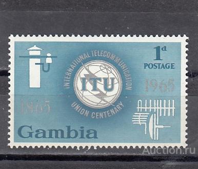 GAMBIA  ГАМБИЯ  Связь Телефония № 205 1965  Сост**