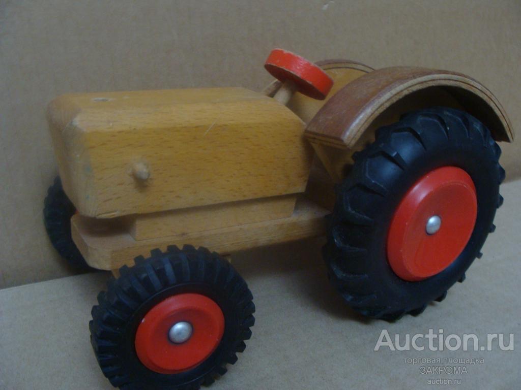 ТРАКТОР ДЕРЕВЯННЫЙ .ВИНТАЖ. 1960г ИЗ СССР /Б/ — покупайте на Auction.ru ...