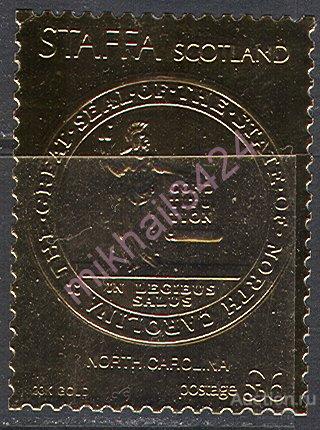 1543 Гербы Геральдика Штаты США ЗОЛОТО 1976 Стаффа Великобритания 1м ** 6£