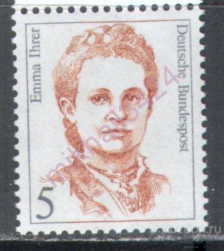 Ф0709 Стандарт Знаменитые Женщины Эмансипация 1989 ФРГ Германия 1м п/с **