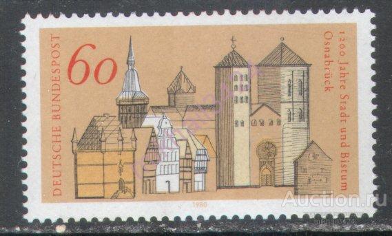 Ф0465 Города История Архитектура Церкви 1980 ФРГ Германия 1м п/с **
