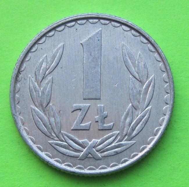 ПОЛЬША 1 ЗЛОТЫЙ 1985 года.