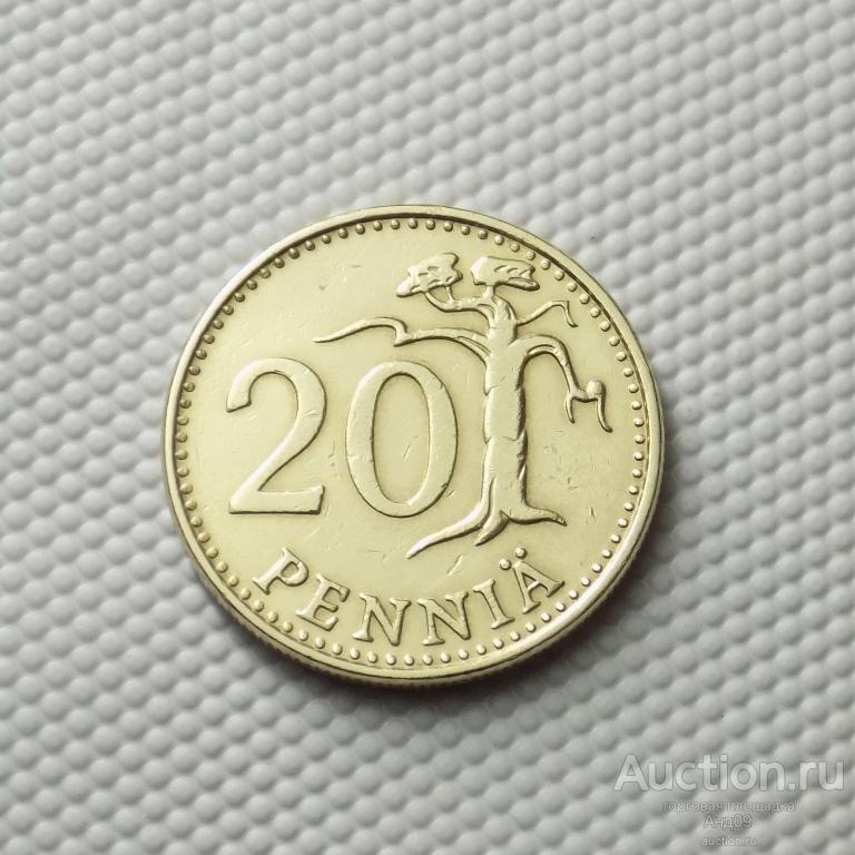 Финляндия 20 пенни 1963 года (5319х)
