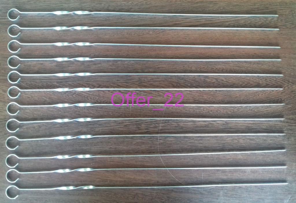 Шампура длинные Набор 12 штук Длина 60 см. новые дешево 