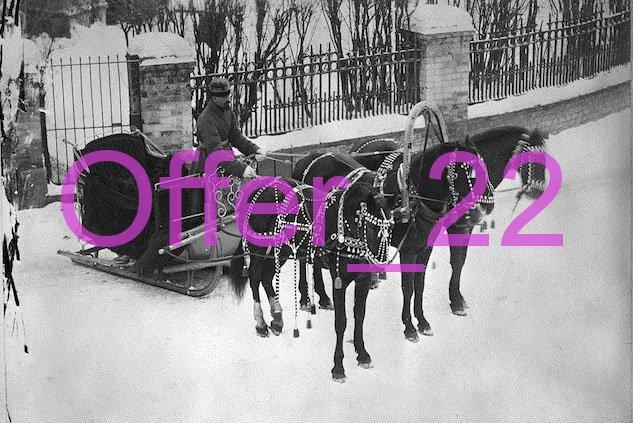 Фотография ретро  ЛОШАДИ ТРОЙКА  КОПИЯ размер около: 10 х 15 см. Л4 