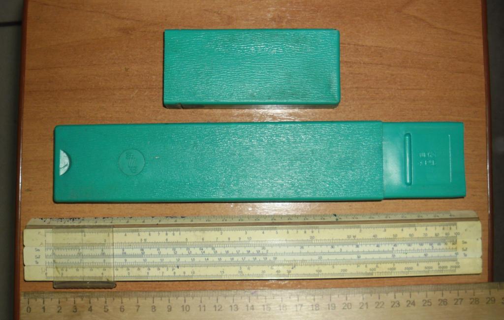 Линейка логарифмическая из СССР в футляре 1967 год завод счетных приборов Ленинград