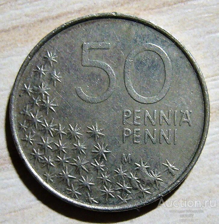 Финляндия. 50 пенни 1990 г.