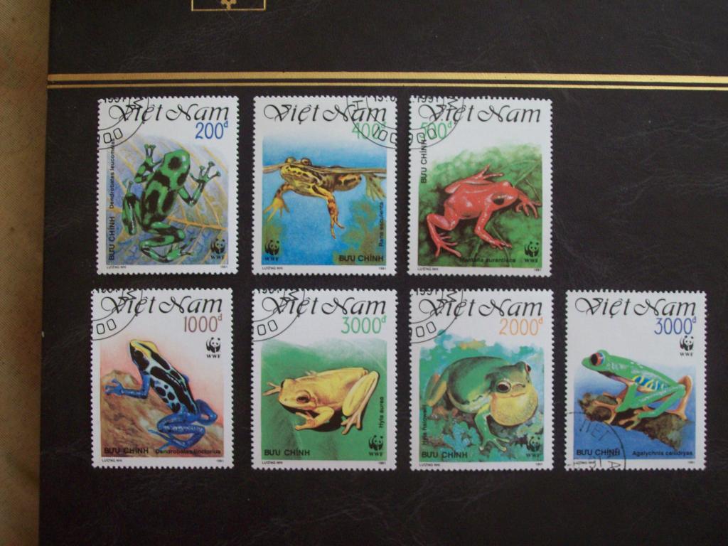 Вьетнам 1991 Лягушки Животные Фауна Серия гаш**
