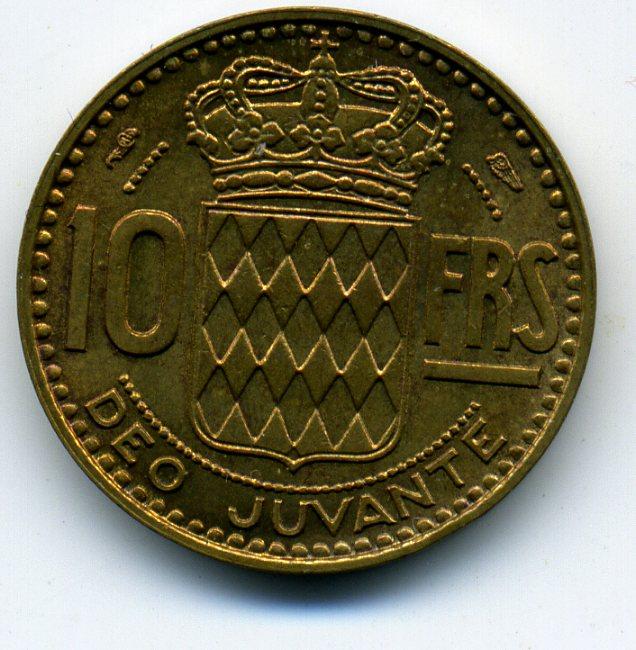 10 франков - Монако - 1950