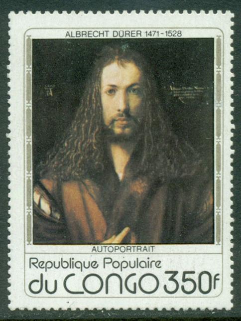 Congo Конго 1978 живопись картины Дюрер автопортрет (4-4) **