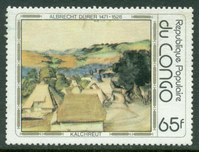 Congo Конго 1978 живопись картины Дюрер пейзаж (4-1) **